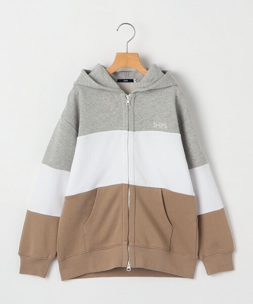 パーカー SHIPS KIDS:140〜160cm / ロゴ フード ジップ パーカ キッズ 子供服 男の子 女の子の画像