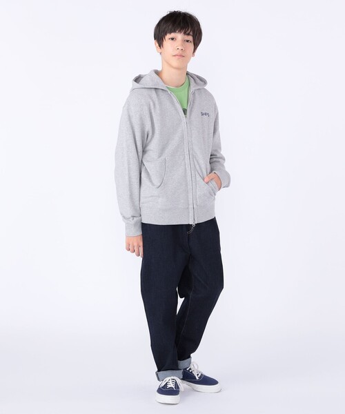 パーカー SHIPS KIDS:140〜160cm / ロゴ フード ジップ パーカ キッズ 子供服 男の子 女の子の画像