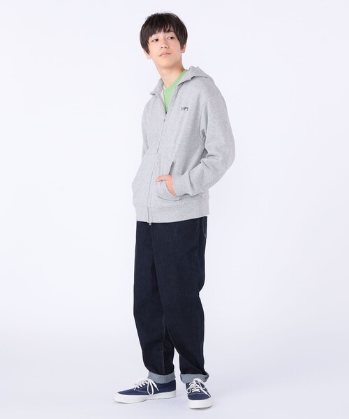 パーカー SHIPS KIDS:140〜160cm / ロゴ フード ジップ パーカ キッズ 子供服 男の子 女の子の画像