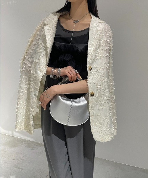 AIC.　エーアイシー チュールデザインキャミオールインワン ブラック AIC. オールインワン チュールデザインキャミオールインワン