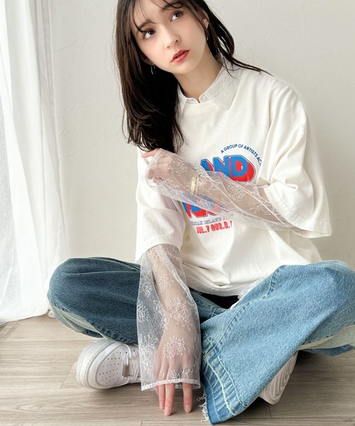 オーブ Calom Blouse プルオーバーシャツ ブラウス 長袖 F 白 ブラウス 長袖 レディース フォーマル コットン100％ ハイネック