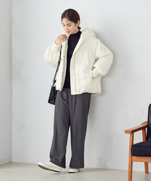 COMME CA ISM（コムサイズム） ダウンジャケット MEDIUM キャメル