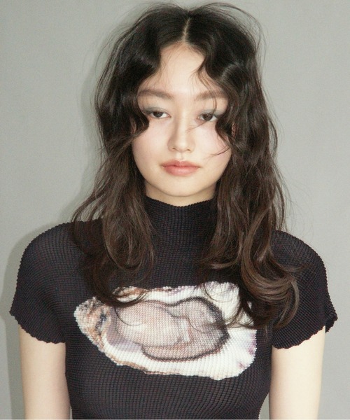 musubore（ムスボレ） tシャツ pleated print tops / プリーツプリント