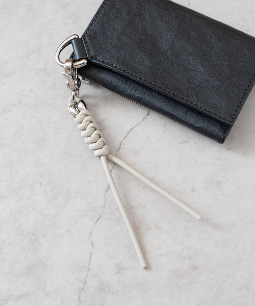 SENTI キーホルダー センティ / LEATHER BRAID KEYCHAIN レザー