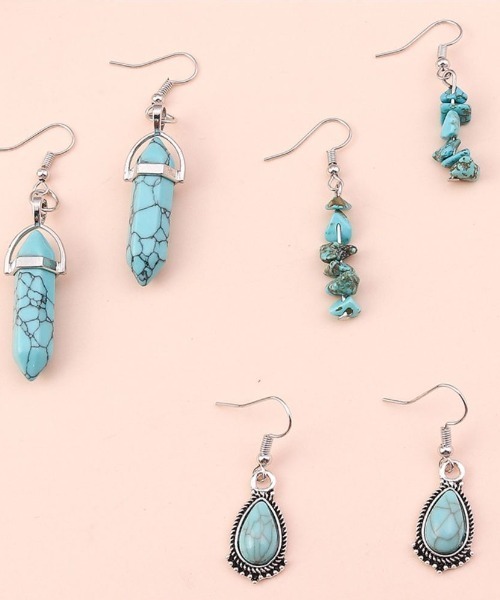 ピアス ターコイズネックレスorピアス レディース : ZOZOTOWN Yahoo!店