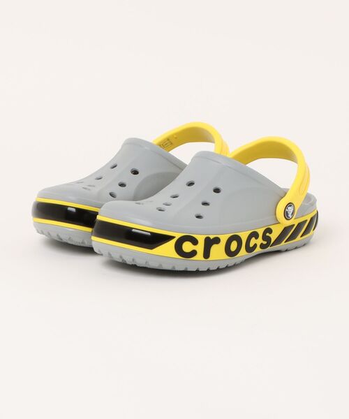 Crocs グレー/イエロー クロッグサンダル*10 10001-76m_1.jpg