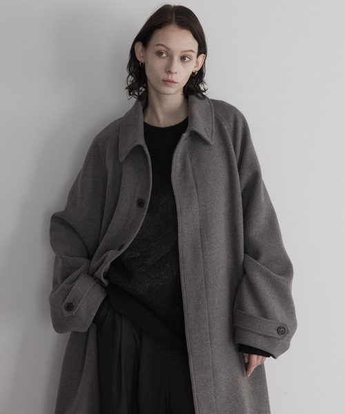 remer ルーズウールブレンドステンカラーコート 新品未使用 remer ステンカラーコート LARGE ダークブラウン メンズ : ZOZOTOWN