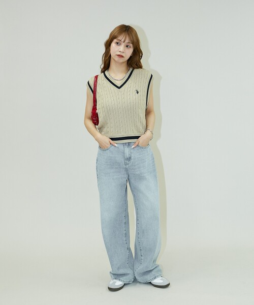 U.S.POLO.ASSN ベスト U.S. POLO ASSN. ベスト ジレ × PUBLUX/ユーエスポロアッスン