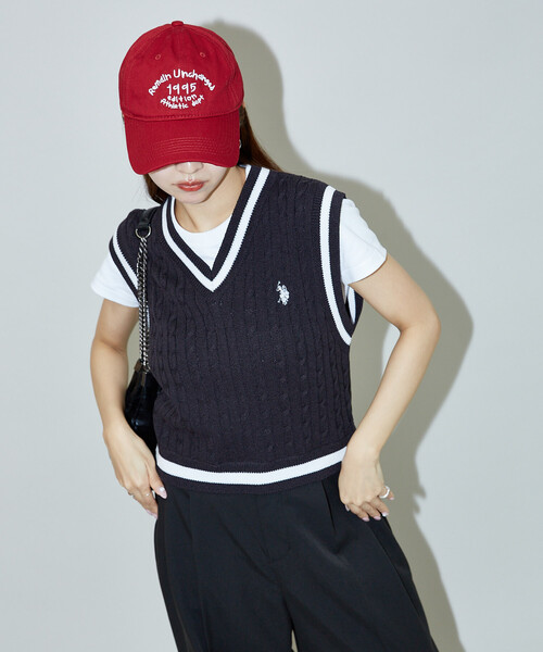 PUBLUX ベスト ジレ U.S. POLO ASSN. × PUBLUX/ユーエスポロアッ