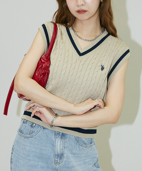 U.S. POLO ASSN.（ユーエスポロアッスン） ベスト ジレ × PUBLUX 