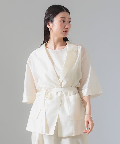 Demi-Luxe BEAMS ジャケット テーラードジャケット シアー