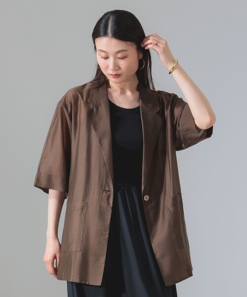 Demi-Luxe BEAMS ジャケット テーラードジャケット シアー