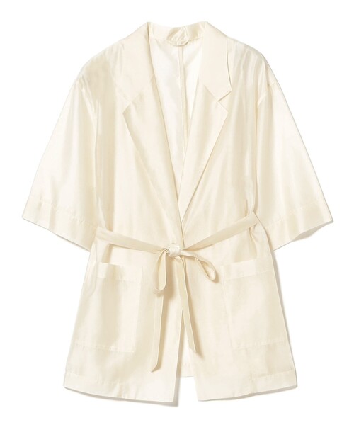 今季完売　BEAMS シアー オーバー　テーラー　ジャケット Demi-Luxe BEAMS ジャケット テーラードジャケット シアー