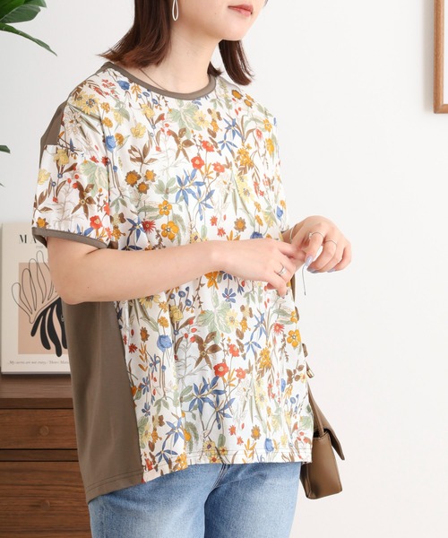 ブローディア BRODIAEA パフュームプリント半袖Tシャツ （グレー） セール】BRODIAEA パフュームプリント半袖Tシャツ（Tシャツ