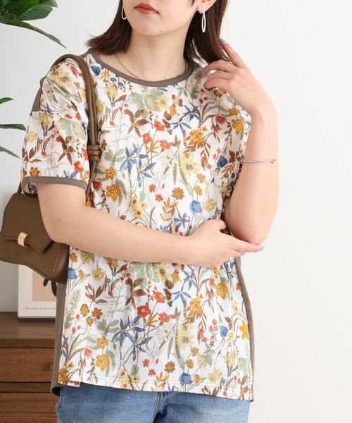 tシャツ BRODIAEA シアーネック半袖カットソー レディース tシャツ BRODIAEA シアーネック半袖カットソー レディース