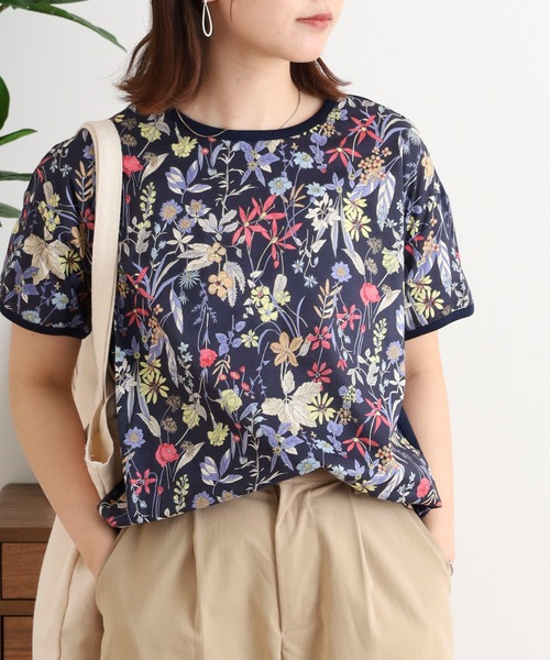 tシャツ BRODIAEA シアーネック半袖カットソー レディース tシャツ BRODIAEA シアーネック半袖カットソー レディース