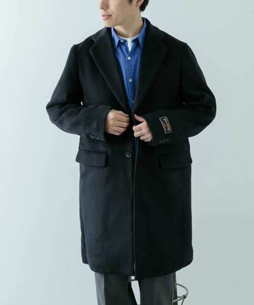 「ITEMS URBANRESEARCH」 チェスターコート MEDIUM ダークグレー メンズ_画像7