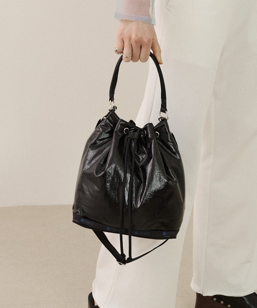 ✨美品✨レスポートサック　ショルダーバッグ　ブラック LeSportsac ショルダーバッグ バッグ SM DRAWSTRING BAG