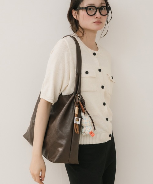 HEILIS（ヘイリス） トートバッグ 大きめ ポーチ付きワンショルダー