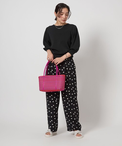 ニット セーター 「WEB限定」「at ease」コンシャススリーブ ニット  -ウォッシャブル・接触冷感・UVカット- レディース