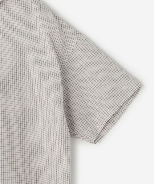 ORCIVAL ブラウス シャツ | リネンチェック 半袖セーラーシャツ