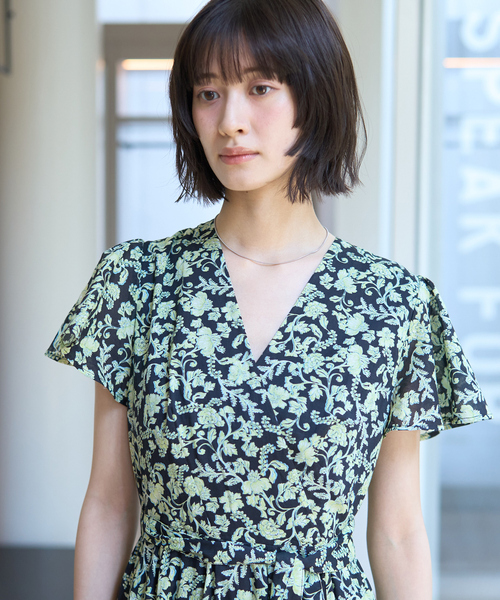 未使用タグ付き【別注】MARIHA / マリハ　 マドモアゼル　ワンピース　38 セール】【別注】MARIHA / マドモアゼル プリント ワンピース