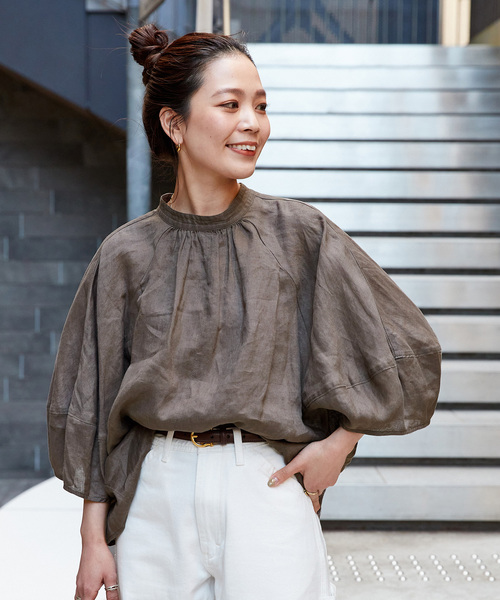 Qhoさまおまとめブラウス4枚 小花柄シャーリングブラウス/前後2way/洗える(ブラウス・シャツ