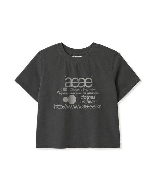 aeae tシャツ WEB LOGO CROP T-SHIRTS レディース メンズ