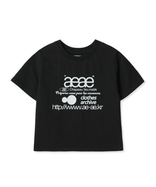 aeae tシャツ WEB LOGO CROP T-SHIRTS レディース メンズ