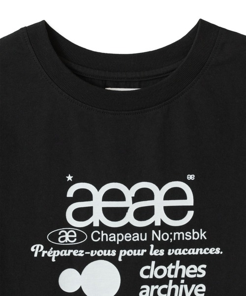 aeae トップス aeae tシャツ WEB LOGO CROP T-SHIRTS レディース メンズ