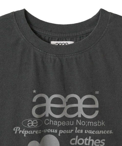 aeae tシャツ WEB LOGO CROP T-SHIRTS レディース メンズ