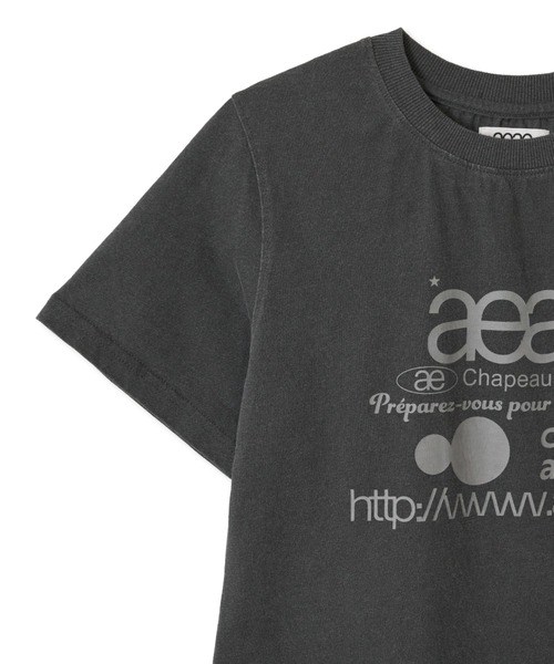 aeae トップス aeae tシャツ WEB LOGO CROP T-SHIRTS レディース メンズ