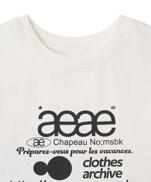 aeae tシャツ aeae tシャツ WEB LOGO DOT CROP T-SHIRTS レディース メンズ