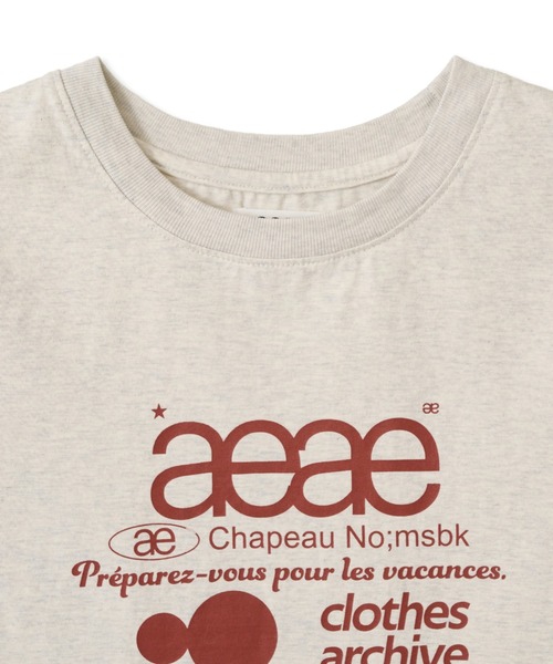aeae tシャツ WEB LOGO CROP T-SHIRTS レディース メンズ