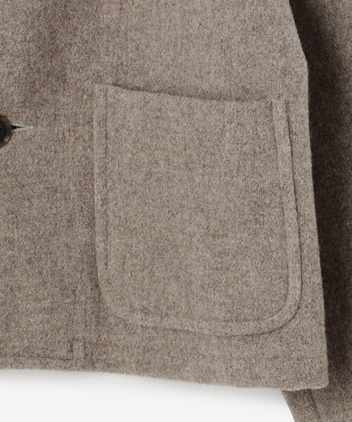 Danton 「DANTON」 ノーカラージャケット 34 ベージュ系その他