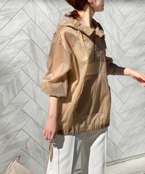 「Spick & Span」 長袖ブラウス FREE ベージュ レディース