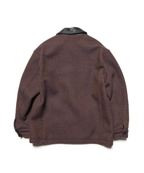 SOPHNET.（ソフネット） カバーオール LEATHER COLLAR COVERALL