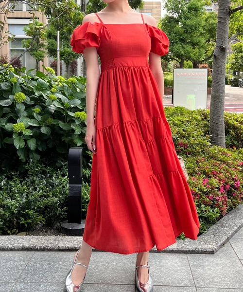 AND COUTURE（アンドクチュール） ワンピース 夏 半袖 バックレース