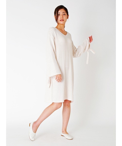 gelato pique（ジェラートピケ） ニットワンピース ONE SIZE ピンク