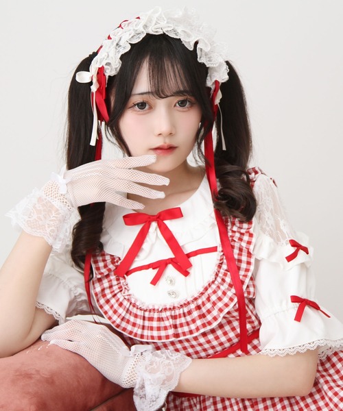 お茶会フリルハートリボンワンピース – レディースファッション通販の