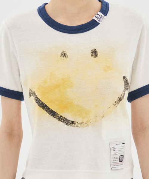 【関税込み】MIHARAYASUHIRO☆ スマイリーフェイス 半袖Tシャツ Maison MIHARA YASUHIRO - スマイリーフェイス プリントティー