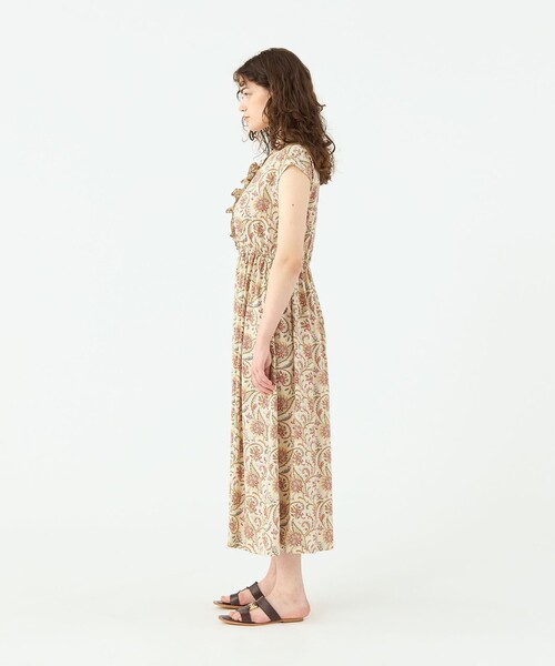 SOULEIADO（ソレイアード） ワンピース レーヨンプリント