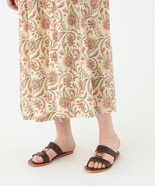 SOULEIADO（ソレイアード） ワンピース レーヨンプリント