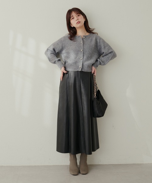 natural couture カーディガン 「ZOZO限定」ころりん釦クルーネック