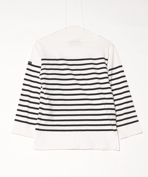 「SAINT JAMES」 ボーダー柄長袖カットソー X-SMALL ホワイト レディース