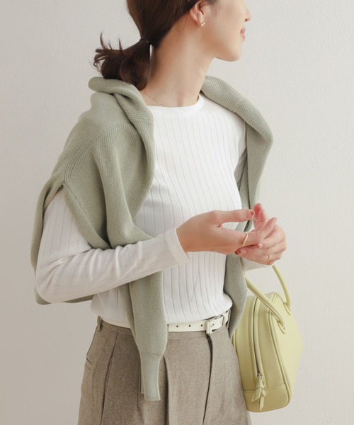 「URBAN RESEARCH DOORS」 長(zhǎng)袖カットソー MEDIUM ホワイト レディース