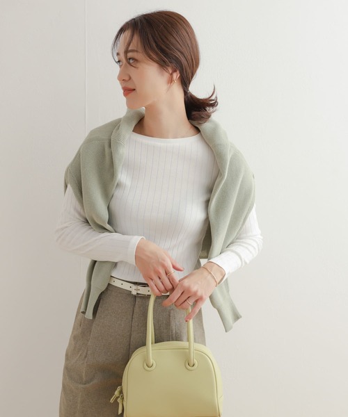 「URBAN RESEARCH DOORS」 長(zhǎng)袖カットソー MEDIUM ホワイト レディース