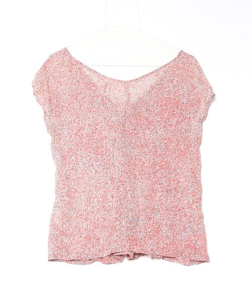 「Ebonyivory」 半袖ブラウス FREE レッド レディース_画像2