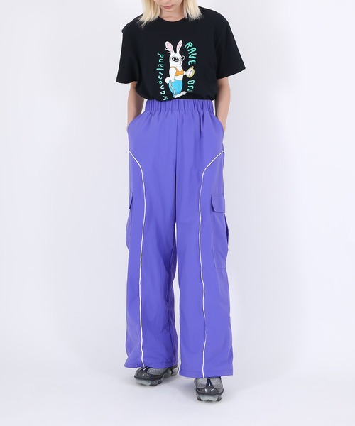 「PUNYUS」 カーゴパンツ 1 パープル レディース