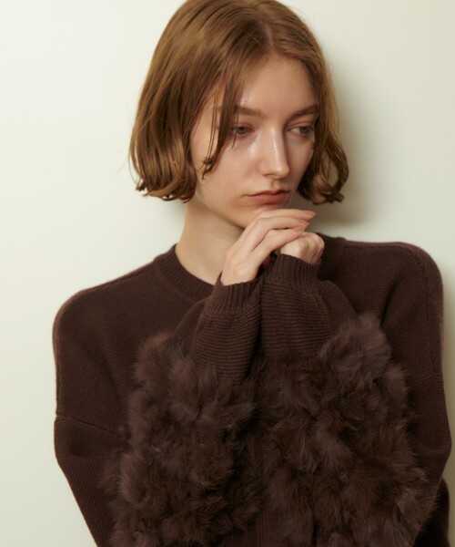 allureville（アルアバイル） ニット セーター ラビットカフクレイジー